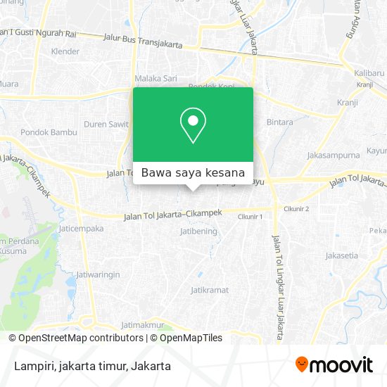 Peta Lampiri, jakarta timur