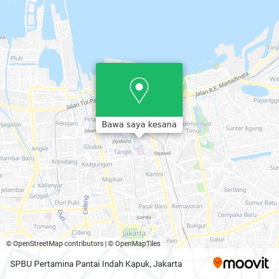 Peta SPBU Pertamina Pantai Indah Kapuk
