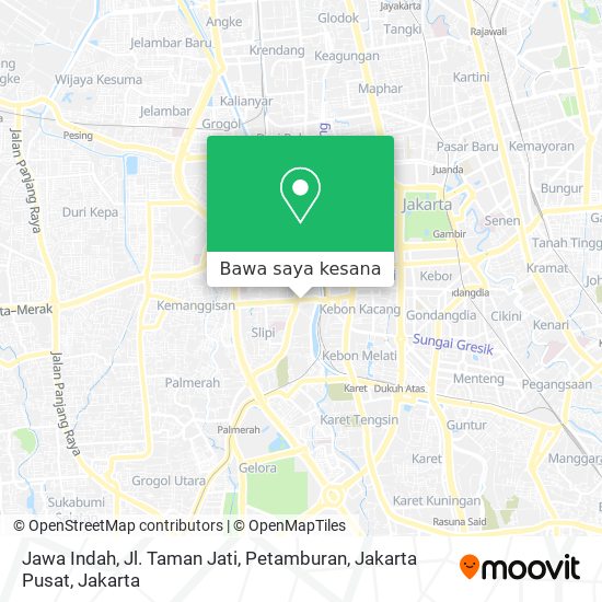 Peta Jawa Indah, Jl. Taman Jati, Petamburan, Jakarta Pusat