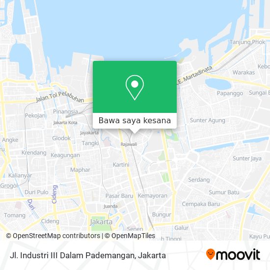 Peta Jl. Industri III Dalam Pademangan