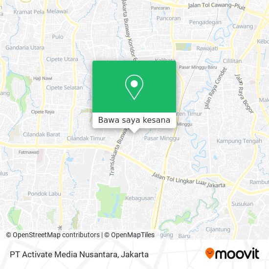 Peta PT Activate Media Nusantara