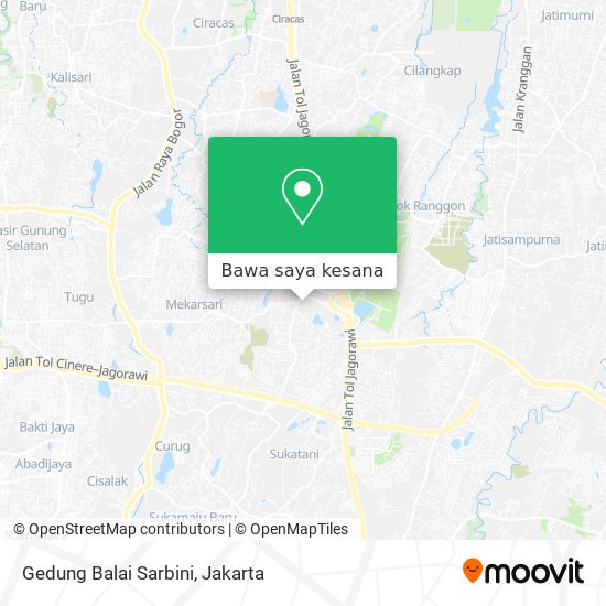 Peta Gedung Balai Sarbini