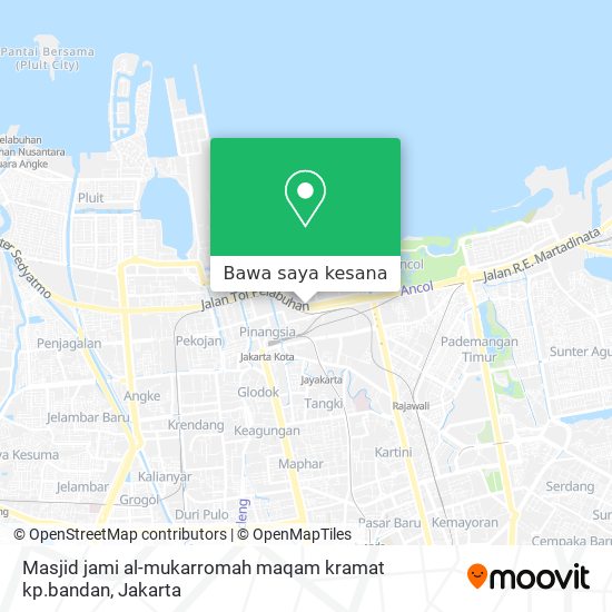 Peta Masjid jami al-mukarromah maqam kramat kp.bandan