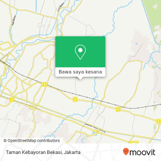 Peta Taman Kebayoran Bekasi