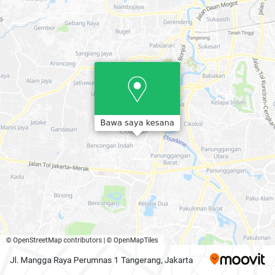 Peta Jl. Mangga Raya Perumnas 1 Tangerang