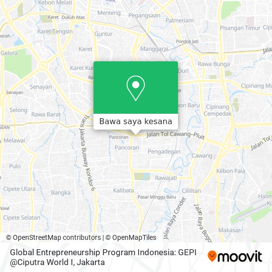 Peta Global Entrepreneurship Program Indonesia: GEPI @Ciputra World I