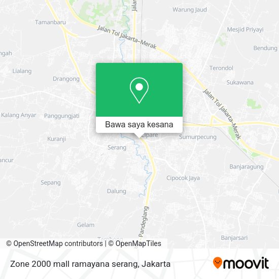 Peta Zone 2000 mall ramayana serang