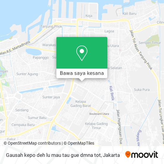 Peta Gausah kepo deh lu mau tau gue dmna tot