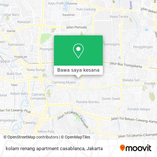 Peta kolam renang apartment casablanca