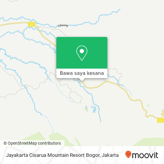 Peta Jayakarta Cisarua Mountain Resort Bogor