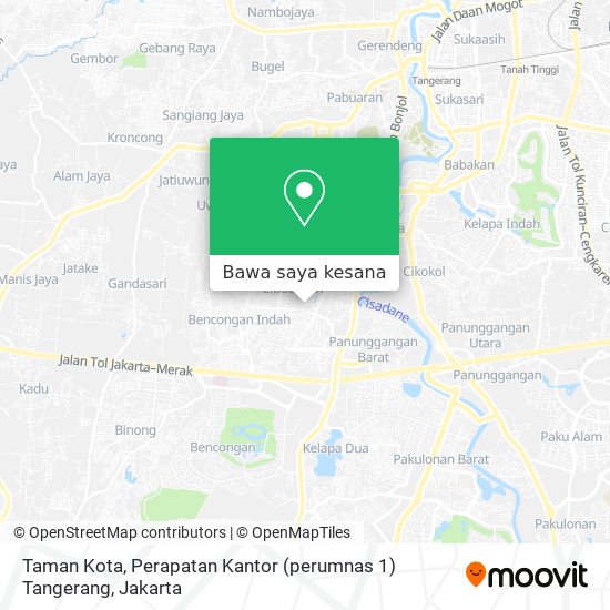 Peta Taman Kota, Perapatan Kantor (perumnas 1) Tangerang