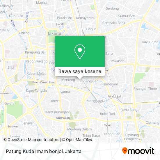 Peta Patung Kuda Imam bonjol