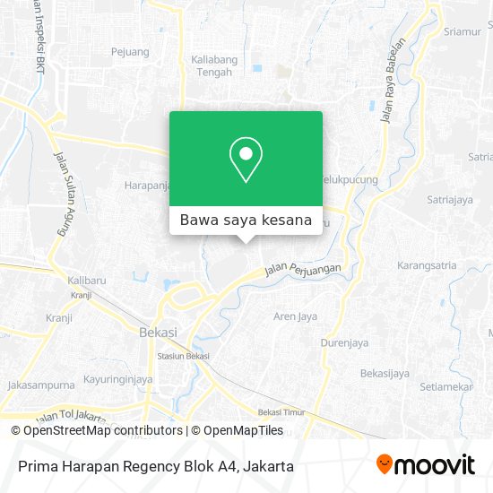 Peta Prima Harapan Regency Blok A4