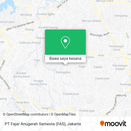 Peta PT Fajar Anugerah Semesta (FAS)