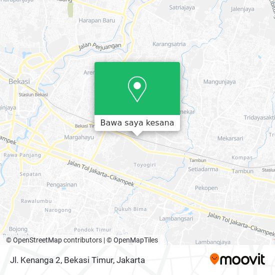 Peta Jl. Kenanga 2, Bekasi Timur