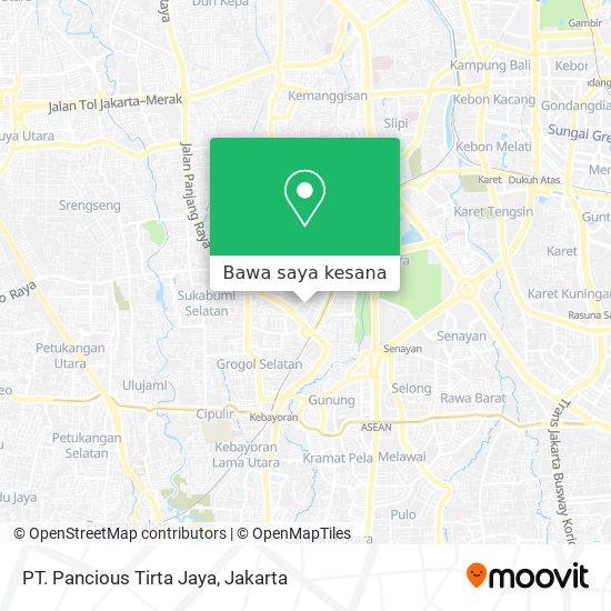 Peta PT. Pancious Tirta Jaya