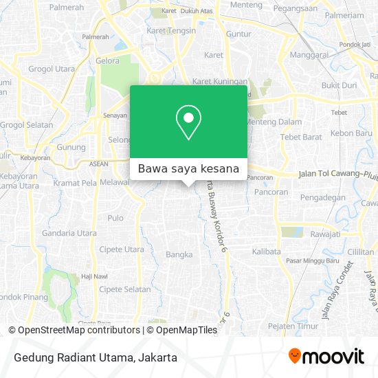 Peta Gedung Radiant Utama