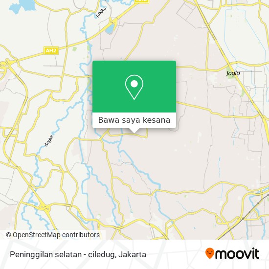 Peta Peninggilan selatan - ciledug