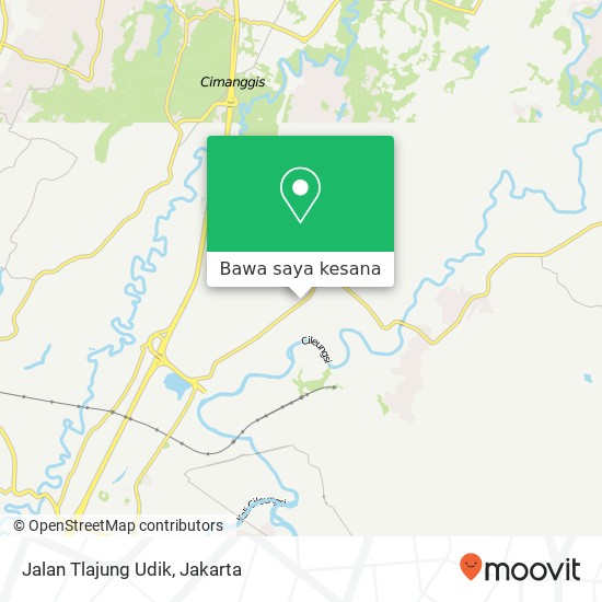 Peta Jalan Tlajung Udik