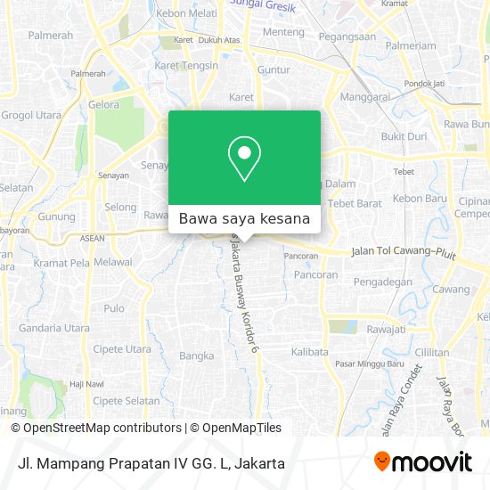 Peta Jl. Mampang Prapatan IV GG. L
