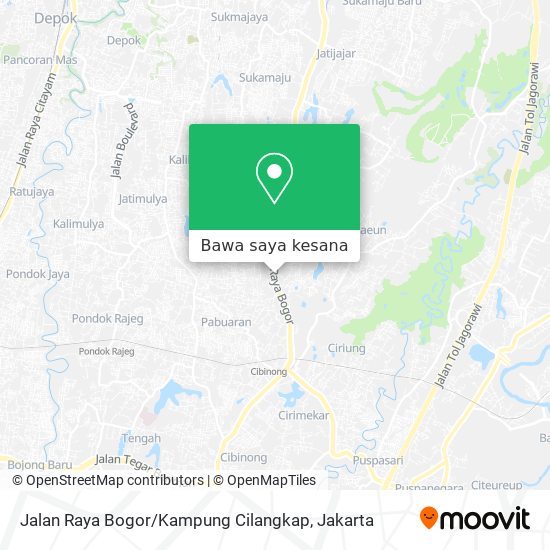 Peta Jalan Raya Bogor / Kampung Cilangkap