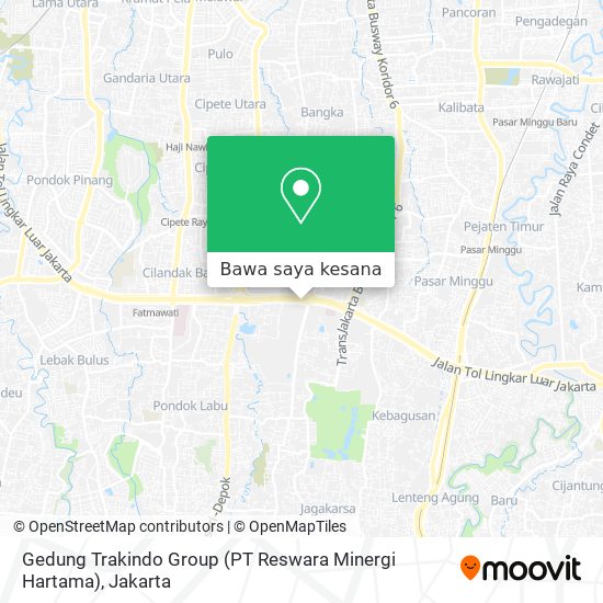 Peta Gedung Trakindo Group (PT Reswara Minergi Hartama)