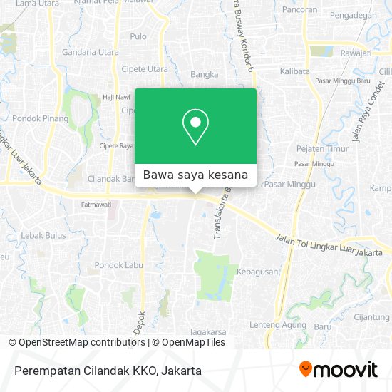Peta Perempatan Cilandak KKO