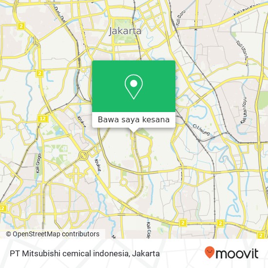 Peta PT Mitsubishi cemical indonesia