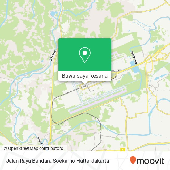 Peta Jalan Raya Bandara Soekarno Hatta