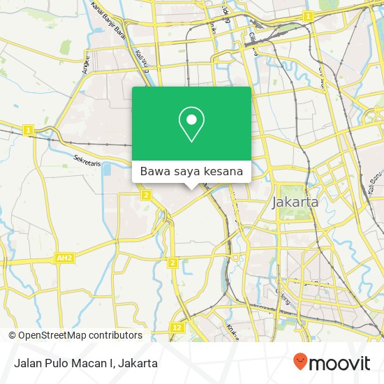 Peta Jalan Pulo Macan I