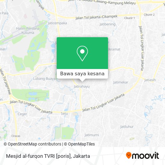 Peta Mesjid al-furqon TVRI [poris]