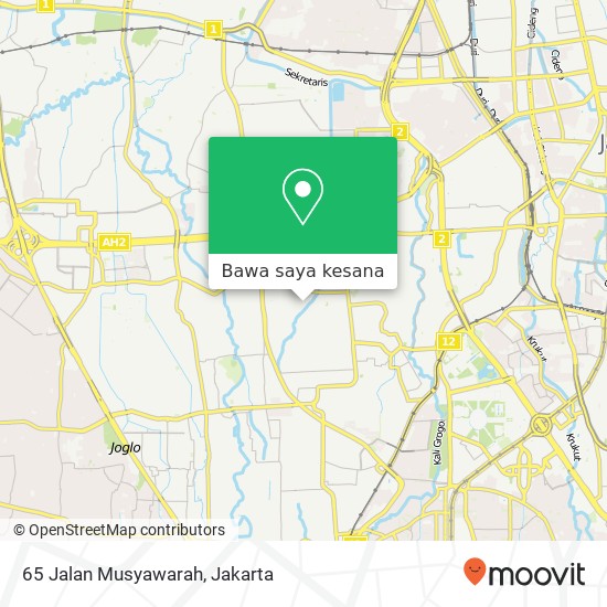 Peta 65 Jalan Musyawarah