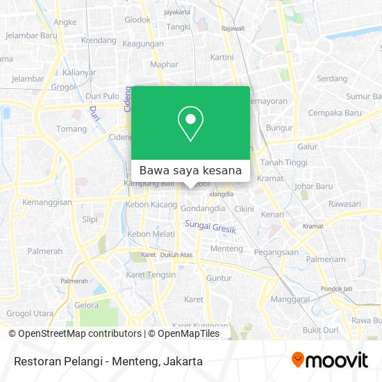 Peta Restoran Pelangi - Menteng