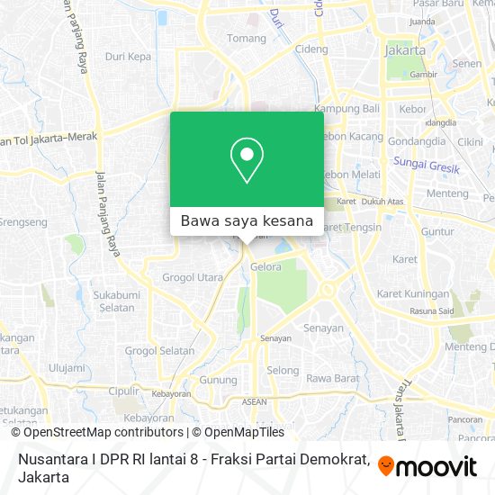 Peta Nusantara I DPR RI lantai 8 - Fraksi Partai Demokrat