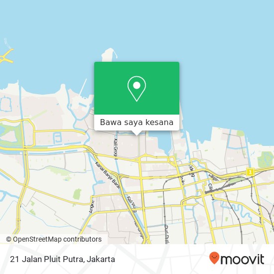 Peta 21 Jalan Pluit Putra