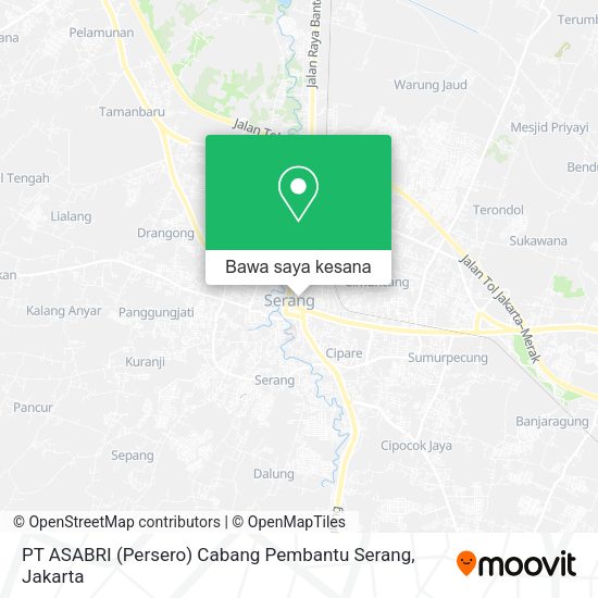Peta PT ASABRI (Persero) Cabang Pembantu Serang
