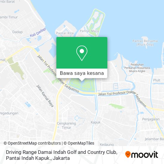 Peta Driving Range Damai Indah Golf and Country Club, Pantai Indah Kapuk.
