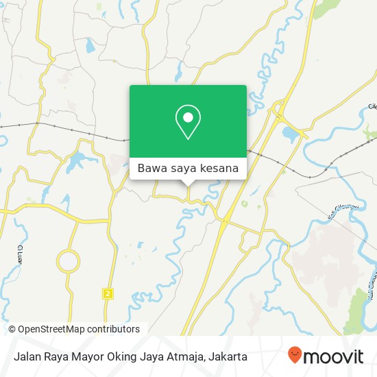 Peta Jalan Raya Mayor Oking Jaya Atmaja