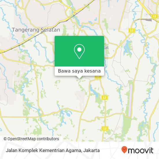 Peta Jalan Komplek Kementrian Agama