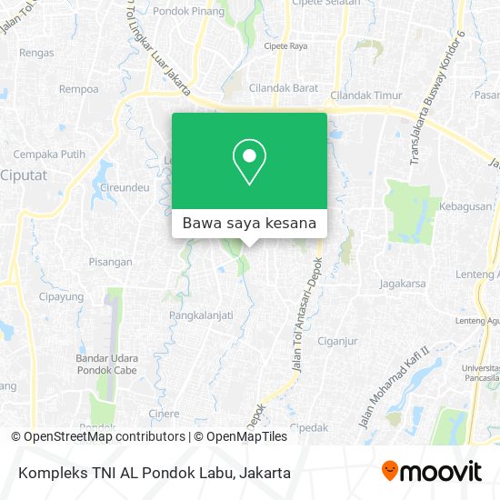 Peta Kompleks TNI AL Pondok Labu