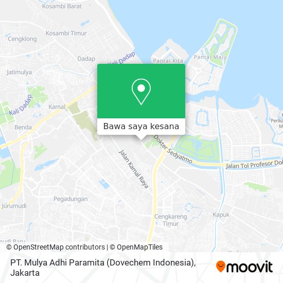 Peta PT. Mulya Adhi Paramita (Dovechem Indonesia)