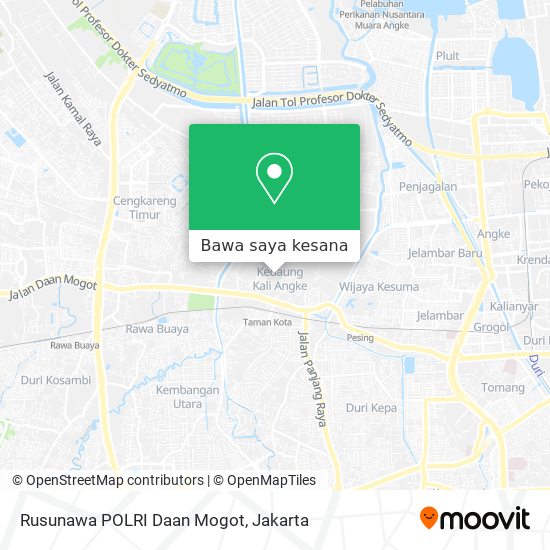 Peta Rusunawa POLRI Daan Mogot