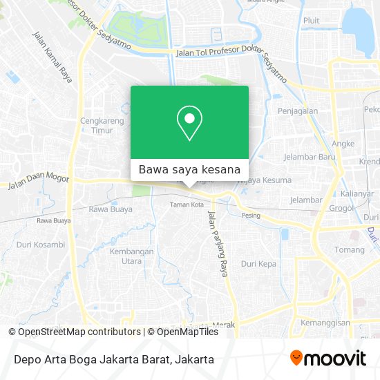 Peta Depo Arta Boga Jakarta Barat