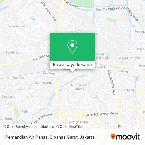 Peta Pemandian Air Panas, Cipanas Garut