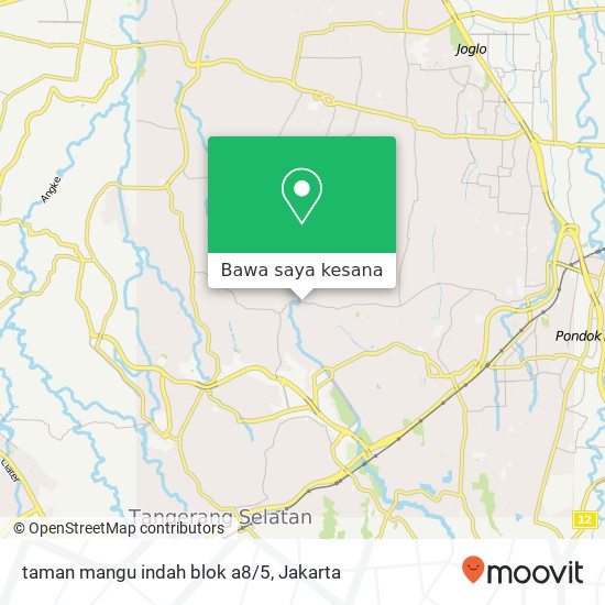 Peta taman mangu indah blok a8/5