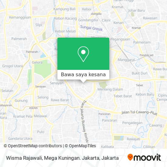 Peta Wisma Rajawali, Mega Kuningan. Jakarta