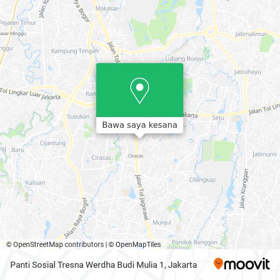 Peta Panti Sosial Tresna Werdha Budi Mulia 1