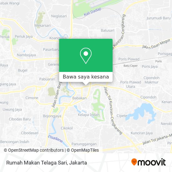Peta Rumah Makan Telaga Sari