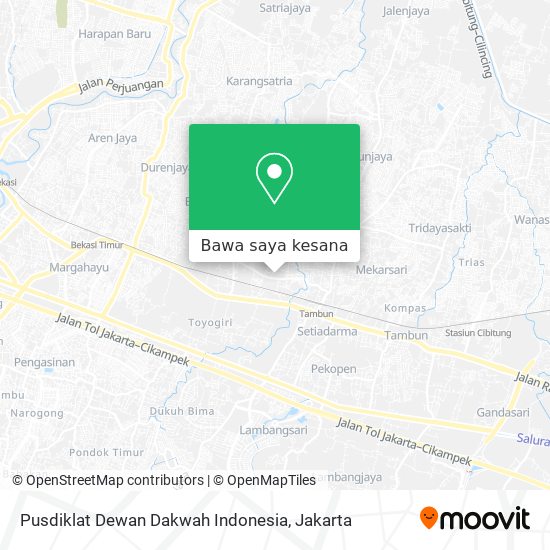 Peta Pusdiklat Dewan Dakwah Indonesia