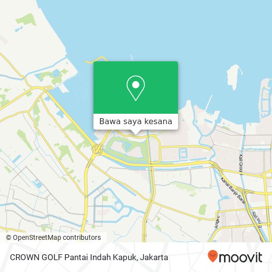 Peta CROWN GOLF Pantai Indah Kapuk